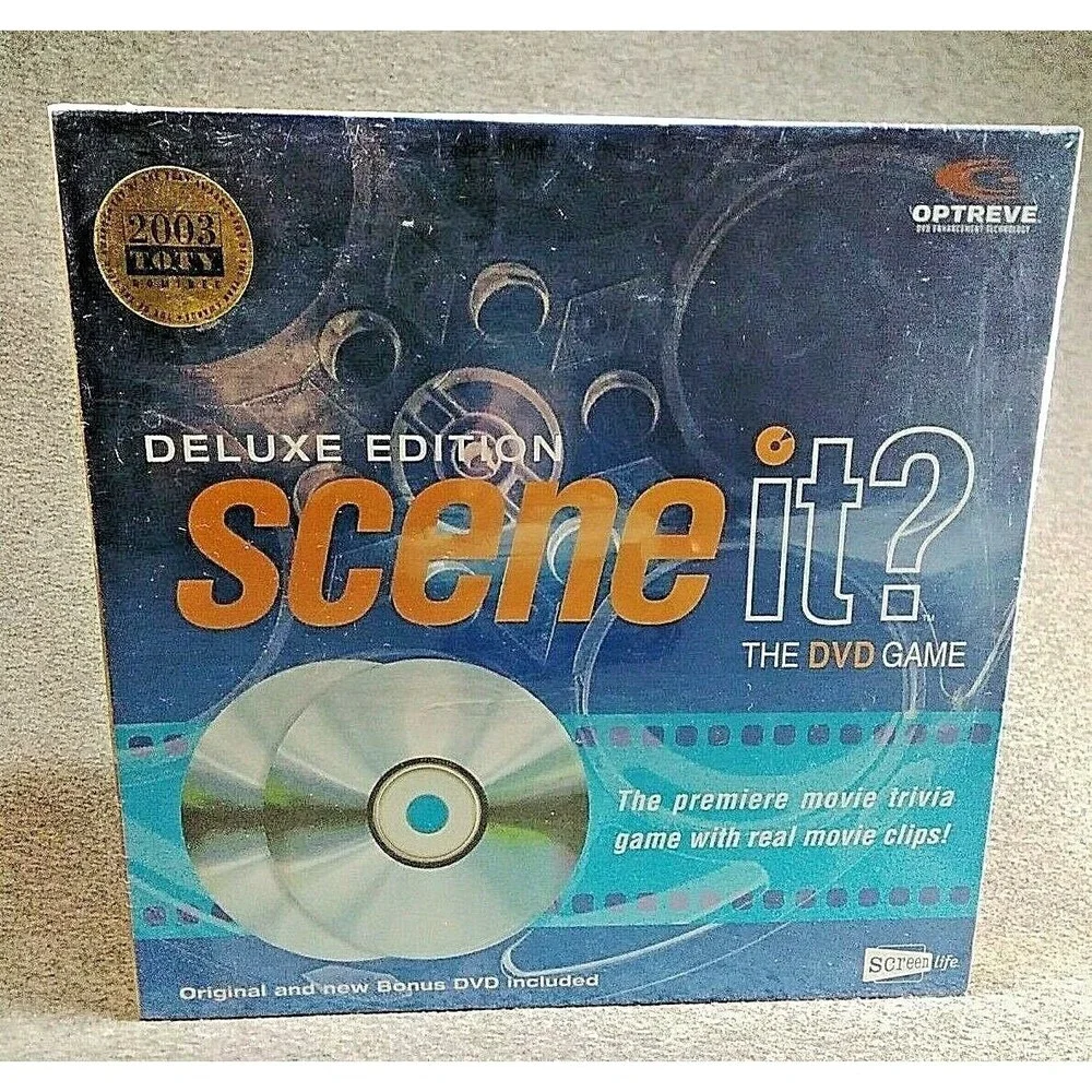 Deluxe Edition Scene It? 2004 The DVD Game & Bonus DVD~New & Factory Sealed!